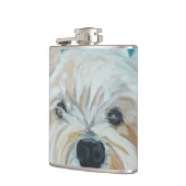 Westie Hundeflasche Flachmann (Links)