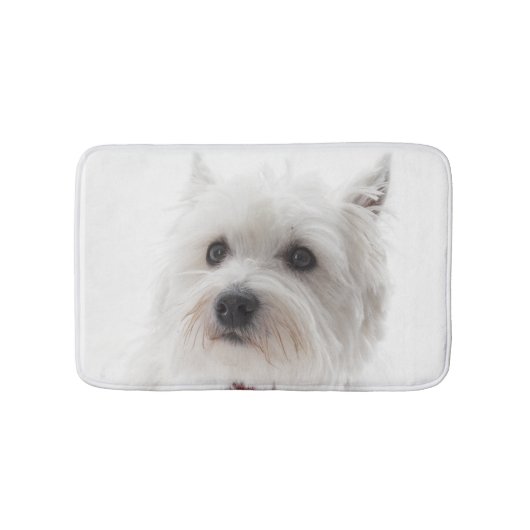 Westie Hundehaustier-Schlaf-Wolldecke oder Badematte (Vorderseite)