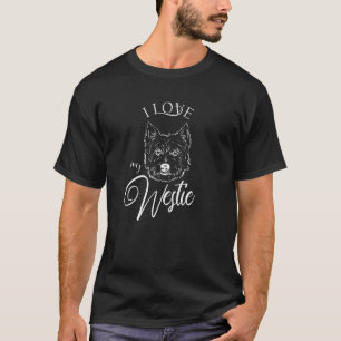 Westie-Hundeliebe Tier T-Shirt