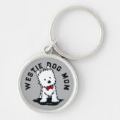 Westie-Hundemutter Schlüsselanhänger (Vorne)