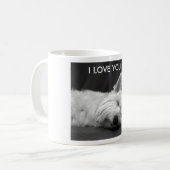 Westie HundeTasse - i-LIEBE SIE… Kaffeetasse (Vorderseite Links)