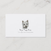 Westie HundeVisitenkarte Visitenkarte (Rückseite)