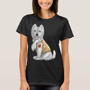 Westie I Liebe Mama Tattoo Dog Funny Mother Day Gi T-Shirt