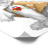 Westie I Liebe Mama Tattoo Hundeshirt Funny Mütter Poster (Ecke)