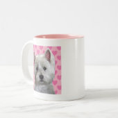 WESTIE IN MEINEM HERZEN ZWEIFARBIGE TASSE (Vorderseite Links)