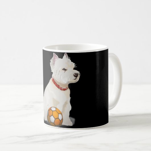 Westie Kaffeetasse (VorderseiteRechts)