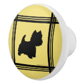 Westie Keramikknauf (Rechts)