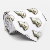 Westie Krawatte (Gerollt)