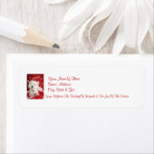 Westie Lass es schneien! Adressaufkleber für Rückv (Insitu)