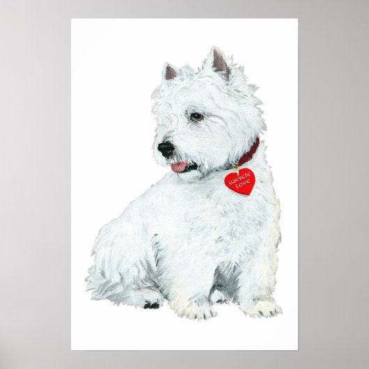 Westie Liebe Poster (Vorne)