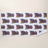 Westie Liebe Strandtuch (Vorderseite)