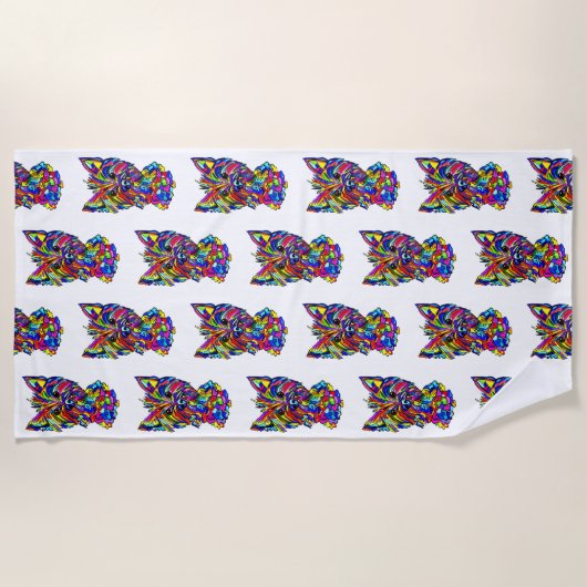 Westie Liebe Strandtuch (Vorderseite)