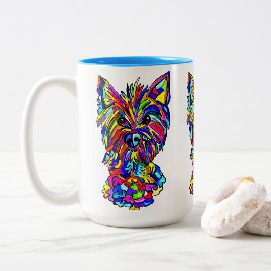 Westie Liebe Tasse (Mit Donut)