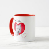 Westie Liebe-Tasse Tasse (Vorderseite Links)