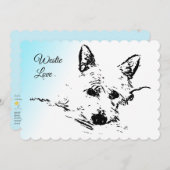Westie Liebe, Westhochland-Terrier Feiertagskarte (Vorne/Hinten)