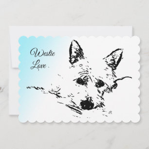 Westie Liebe, Westhochland-Terrier Feiertagskarte