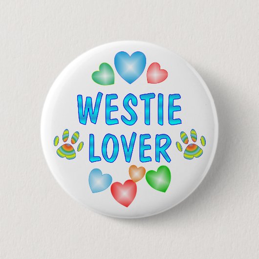 WESTIE LIEBHABER BUTTON (Vorderseite)