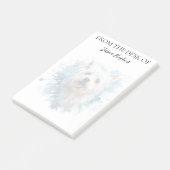 Westie Liebhaber monogrammierter Hund Post-it Klebezettel (angewinkelt)