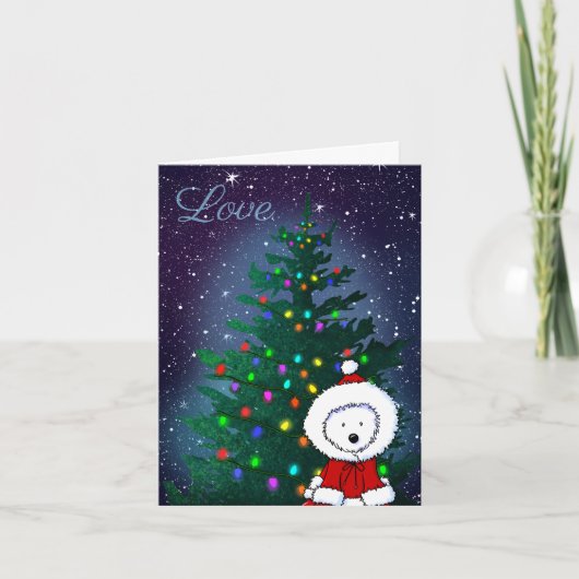 Westie liebt Weihnachten  (Vorderseite)