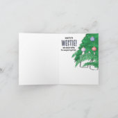 Westie liebt Weihnachtskarte Karte (Innenseite)