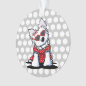 Westie Little Miss Hollywood Ornament (Vorderseite)