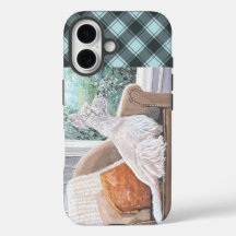 Westie Looking Out a Window