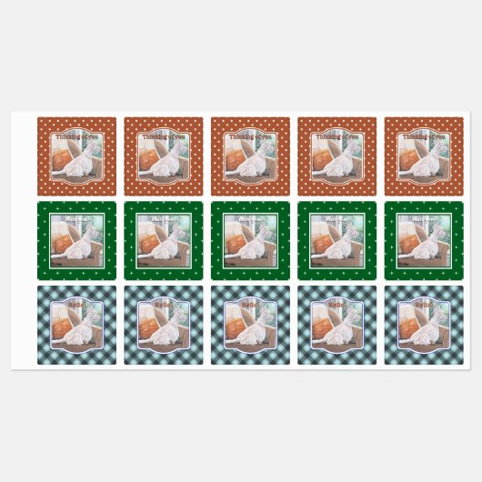 Westie Looking Out a Window Etiketten (Blatt)