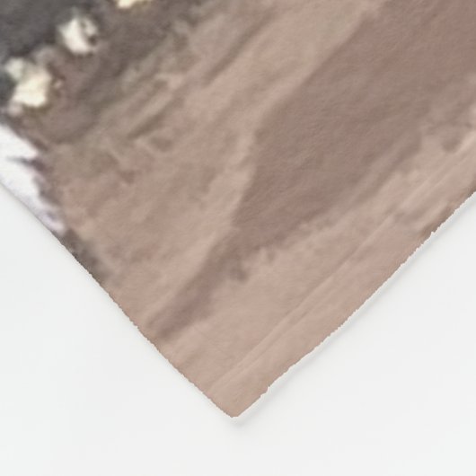 Westie Looking Out a Window Fleecedecke (Ecke)