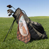 Westie Looking Out a Window Golfhandtuch (Gras)