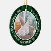 Westie Looking Out a Window Keramik Ornament (Rechts)