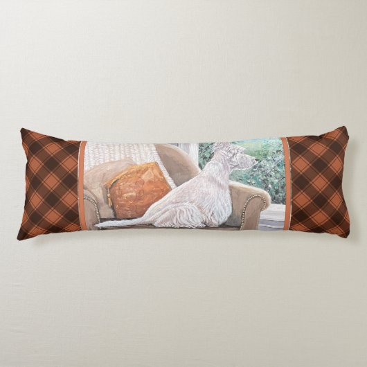 Westie Looking Out a Window Seitenschläferkissen (Vorderseite)