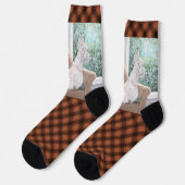 Westie Looking Out a Window Socken (Linkes Detail)