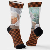 Westie Looking Out a Window Socken (Gewinkelt)