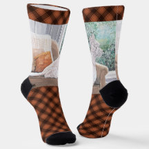 Westie Looking Out a Window