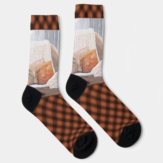 Westie Looking Out a Window Socken (Rechts)