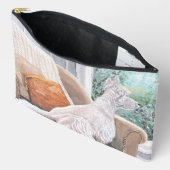 Westie Looking Out a Window Zubehörtasche (Offen)