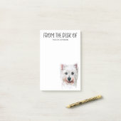 Westie Lover Post-it Notes Klebezettel (Auf Schreibtisch)