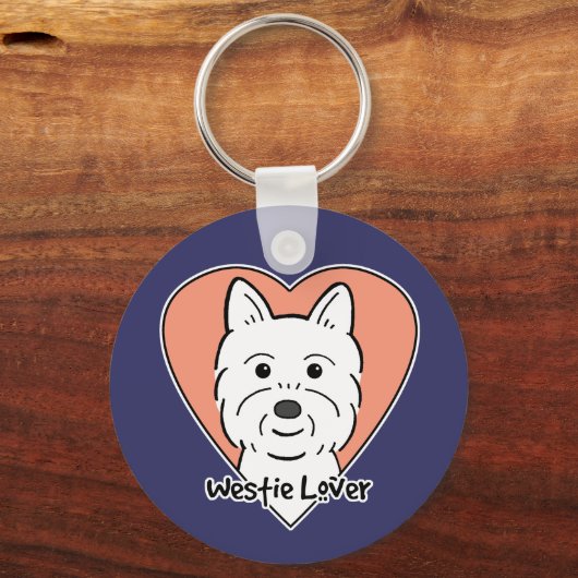 Westie Lover Schlüsselanhänger (Vorderseite)