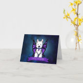 Westie Lupus Awareness Danke Karte (Gelbe Blume)