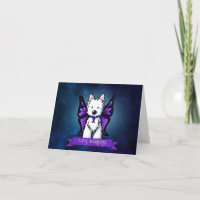 Westie Lupus Awareness Danke Karte