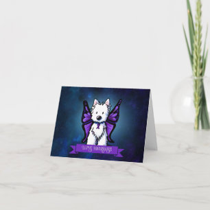 Westie Lupus Awareness Danke Karte