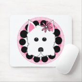Westie Mädchen Mousepad (Mit Mouse)