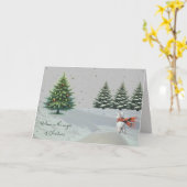 Westie Magic Christmas Card Karte (Gelbe Blume)