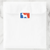 Westie Major League Dog Sticker (Tasche)