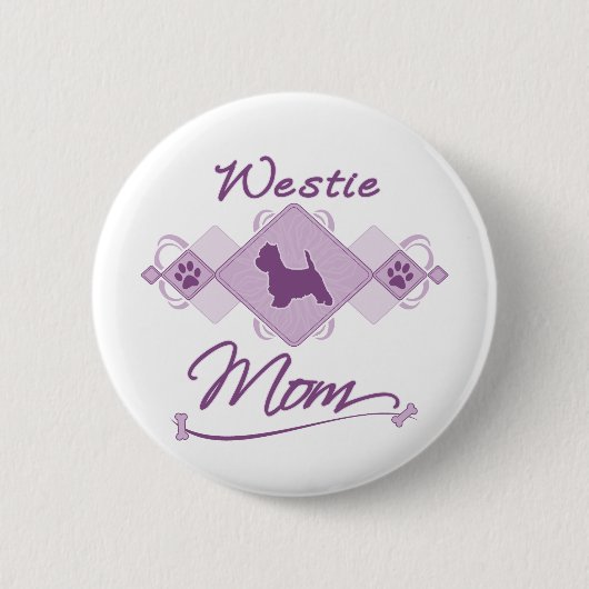 Westie Mama Button (Vorderseite)