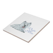 Westie Mama Fliese (Seite)