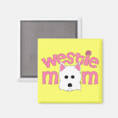 Westie Mama Magnet (Vorderseite/Rückseite)