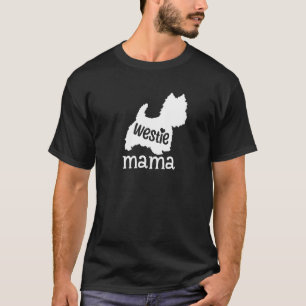 Westie Mama Niedlich West Highland White Terrier D T-Shirt