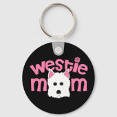 Westie Mama Schlüsselanhänger (Vorderseite)