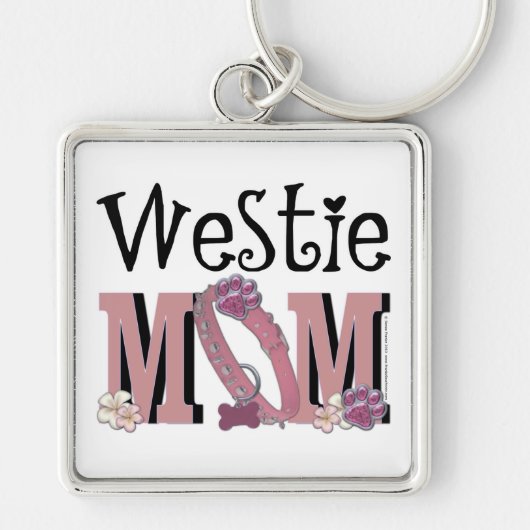 Westie MAMA Schlüsselanhänger (Vorne)
